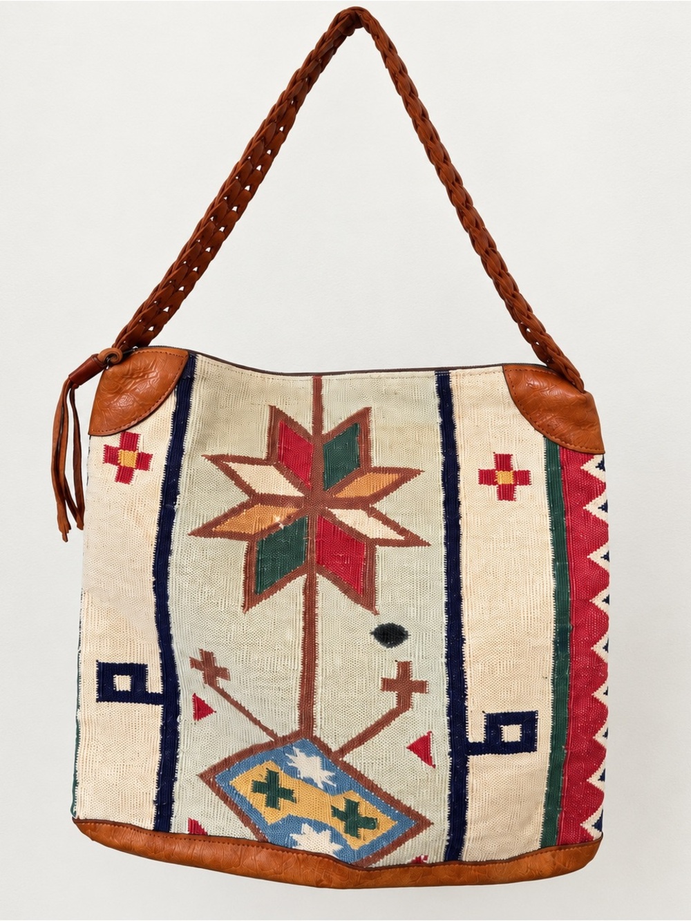Marco Avane Woven Boho Shoulder Bag 🤎